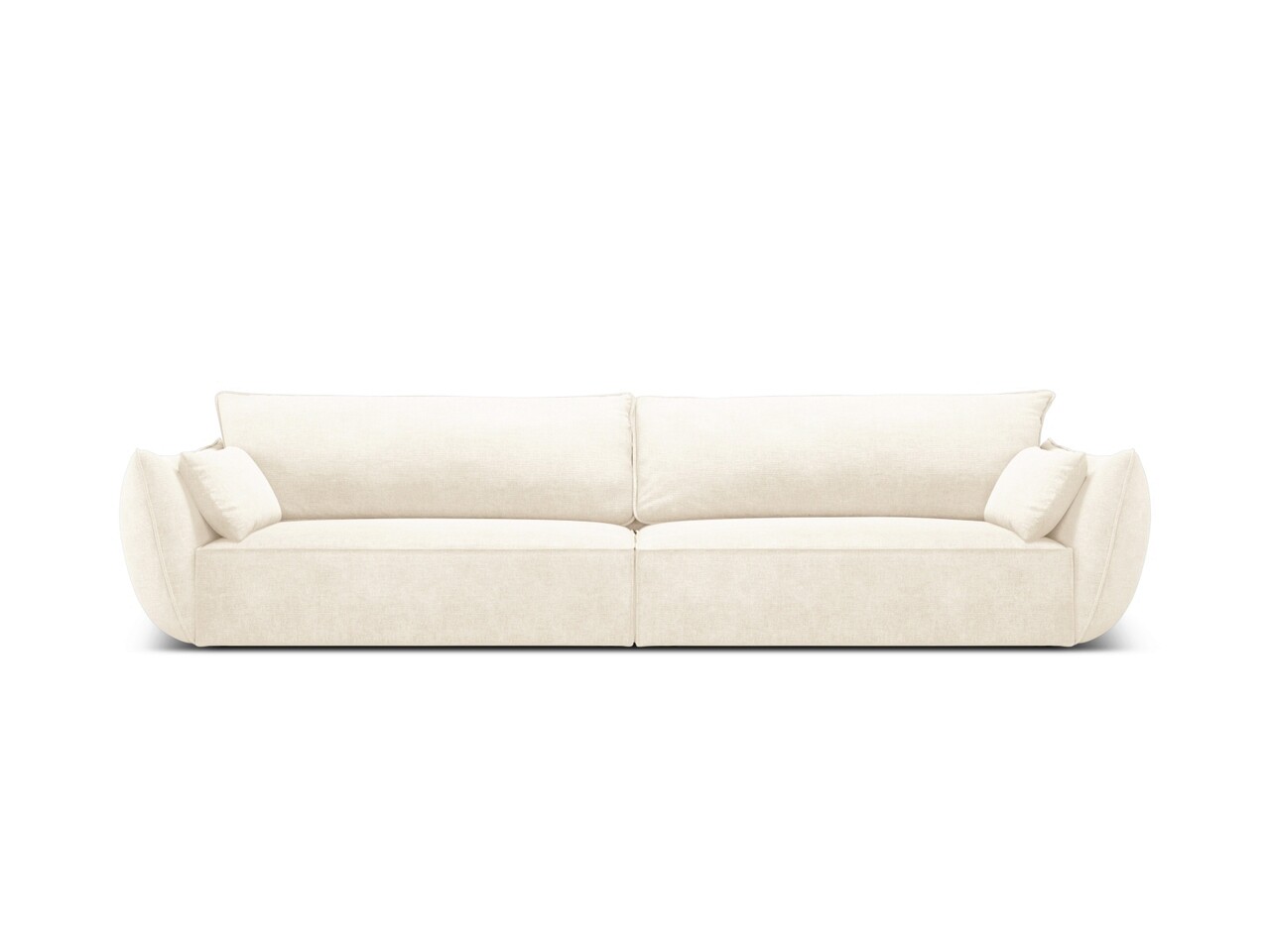 Canapea 4 locuri, Kaelle, Micadoni Home, BL, 248x110x85 cm, poliester chenille, bej deschis Canapele 2